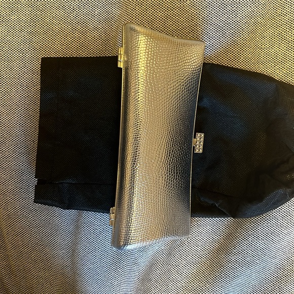Brand new silver clutch with tags - Picture 2 of 4